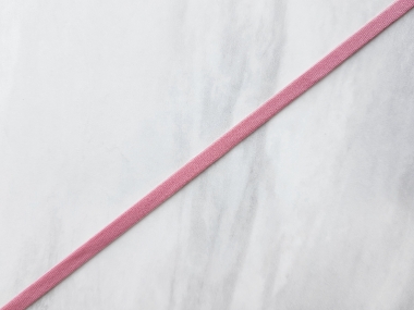 Delikatna guma płaska makaron brudny róż- 0.5cm 