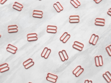 Regulatory metalowe rose gold - 10 lub 100 sztuk - szer. 10 mm