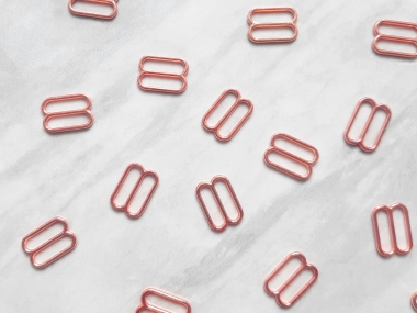 Regulatory metalowe rose gold - 10 lub 100 sztuk - szer. 22 mm