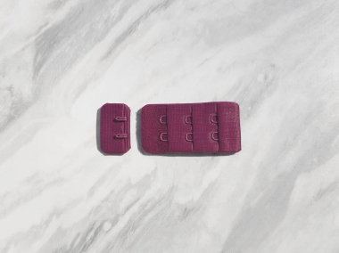Haftki dwurzędowe z trójstopniową regulacją, purpurowe - 1 szt.