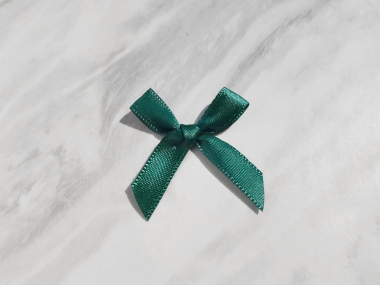 Eleganckie kokardy, ciemnozielone - 10 szt.